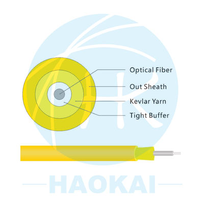 LSZH / PVC FTTH 室内ケーブル 1000m 2000m GJFJBV 光ファイバーケーブル