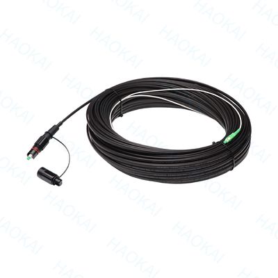 前接続 FTTX ソリューション SC APC FTTA 光ファイバーケーブル 5.0mm G657A2 LSZH 5M 黒