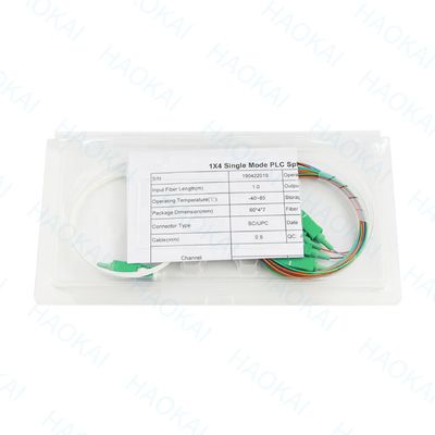 FTTH ミニ鋼管光ファイバースプリッタ 1x16 SC UPCコネクタ付きPLCスプリッタ
