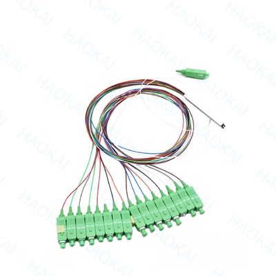 LC APC 1x16 コネクタ PLCファイバースプリッタ ミニスチールチューブ ファイバーオプティックスプリッタ