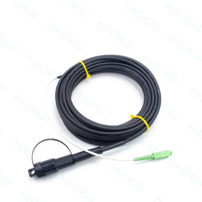 前接続 FTTX ソリューション SC APC FTTA 光ファイバーケーブル 5.0mm G657A2 LSZH 5M 黒