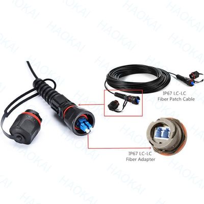前接続 FTTX ソリューション SC APC FTTA 光ファイバーケーブル 5.0mm G657A2 LSZH 5M 黒
