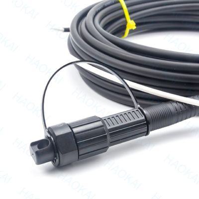 前接続 FTTX ソリューション SC APC FTTA 光ファイバーケーブル 5.0mm G657A2 LSZH 5M 黒