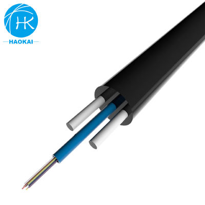 外部 FTTH ドロップケーブル ストランドワイヤー FRP 1コア 自己サポートファイバーオプティックケーブル