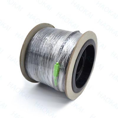 外部 FTTH パッチコード 2コア スチールワイヤドロップ 光ファイバーケーブル 2SC-2SC接続