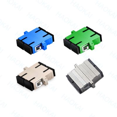 PVCデュプレックスSC APCUPCアダプター 1260nm - 1650nm 電信用波長