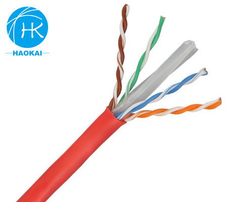 固体赤銅 室内LANケーブル UTP CAT6 カスタマイズ 4ペア 23awg 0.57mm 250MHz