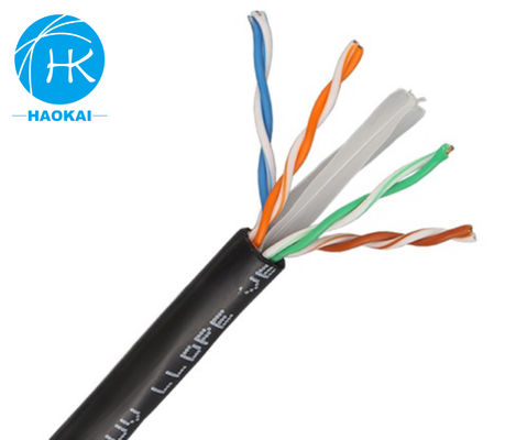 固体赤銅 室内LANケーブル UTP CAT6 カスタマイズ 4ペア 23awg 0.57mm 250MHz