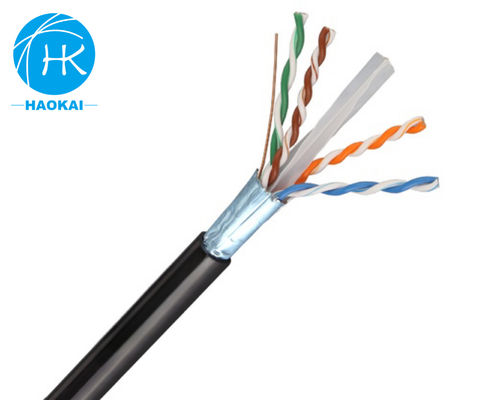 ゼリーで満たされたUTP CAT6ケーブルとメッセンジャー 屋外空中ネットワークケーブル
