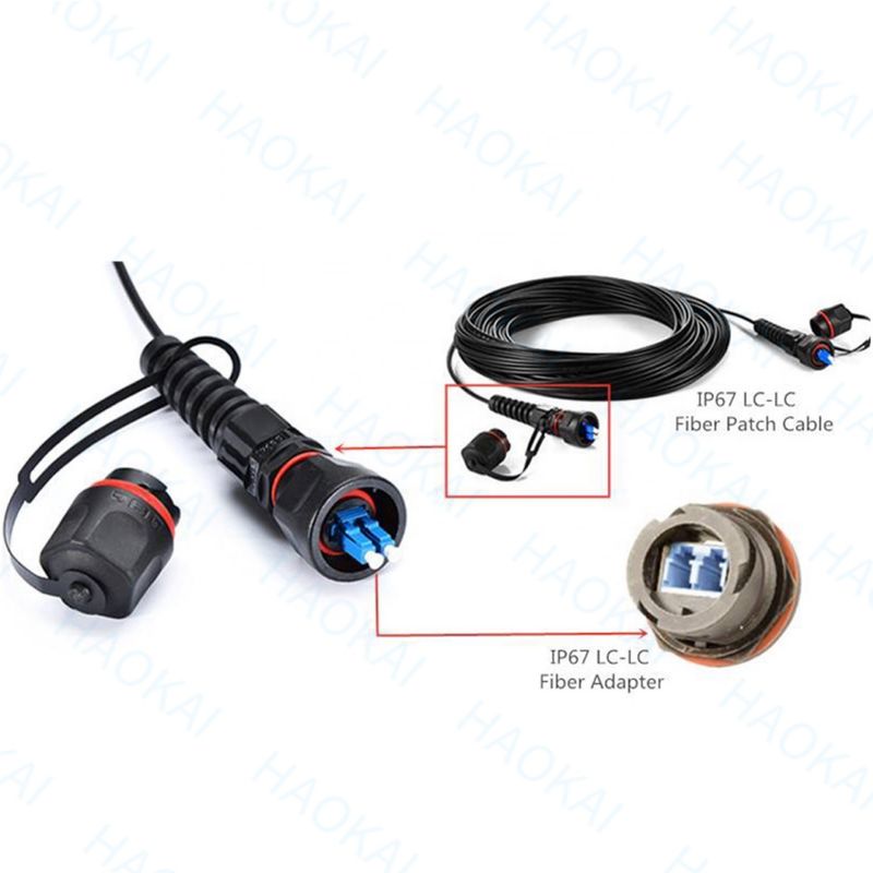 ミニIPSC APC OptiTap LC UPC FTTHドロップケーブル組水性接続器