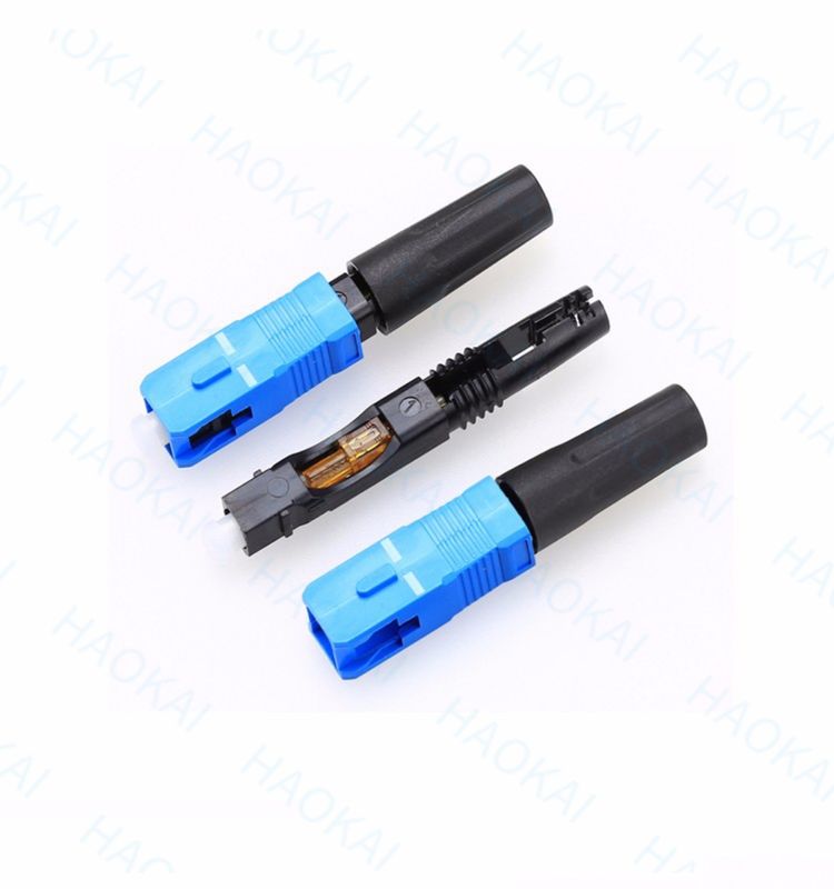 SC UPC 光ファイバー・ファスト・コネクタ 0.9mm 2.0mm シングルモード SC ファイバー・コネクタ