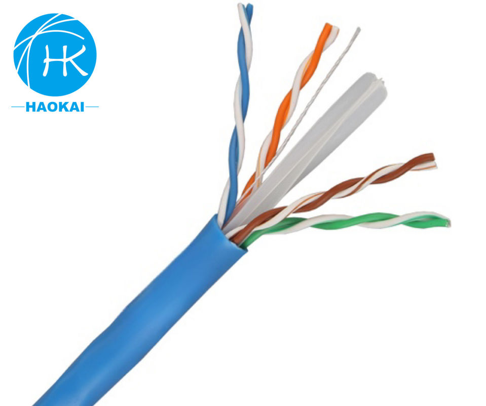 固体赤銅 室内LANケーブル UTP CAT6 カスタマイズ 4ペア 23awg 0.57mm 250MHz